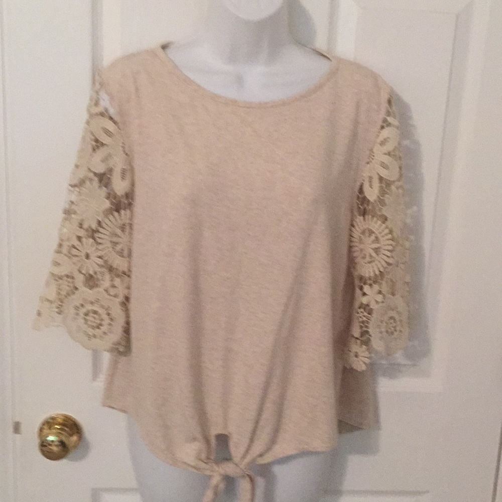 Lace Sleeve Top